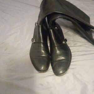 Vibram Black Heeled Boots